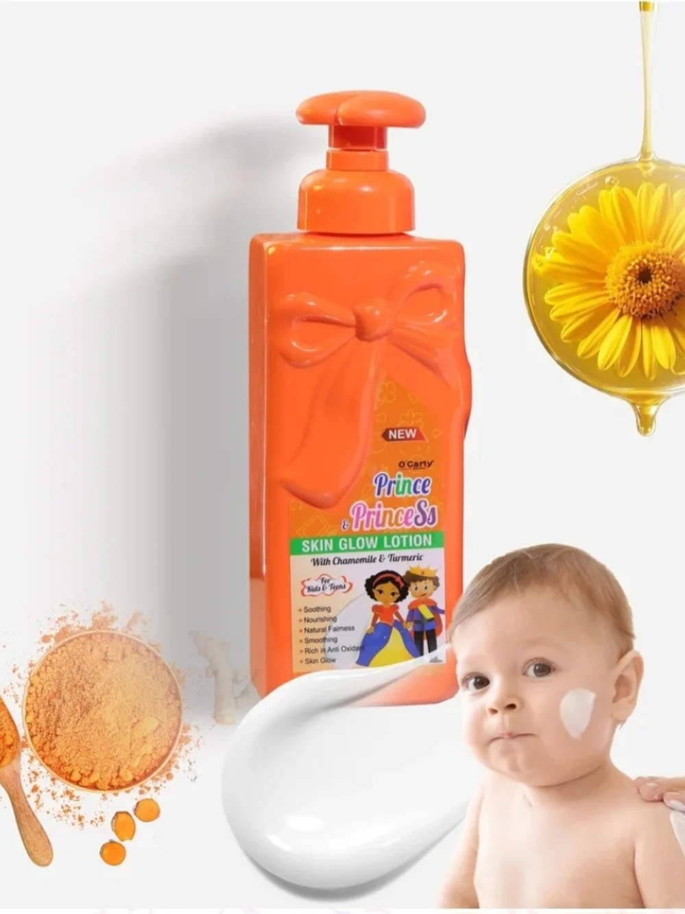 Kids Skin Glow Lotion - Orange